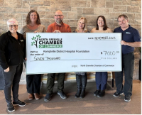 North Grenville Chamber of Commerce presented a $7K donation to the KDH Foundation CT Scanner Campaign from their LBD event. (l-r) Tina Murray, Lisa Hale, Will Pearl, Margret Norenberg, Kristy Carriere and Allen McEvoy.