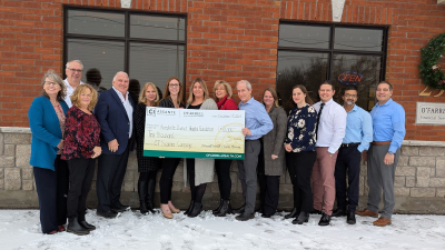 Present for the photo, (l-r) Cynthia Batchelor, Hugh O’Neill, Joanne Mavis, Dermid O’Farrell, Margret Norenberg, Kari Ross, Alexandra Zewuster, Keeley Patterson, Matthew Felker, Christine Aubin, Sarah Chisholm, Andrew MacKinnon, Vipul Arora and Daren Givoque.