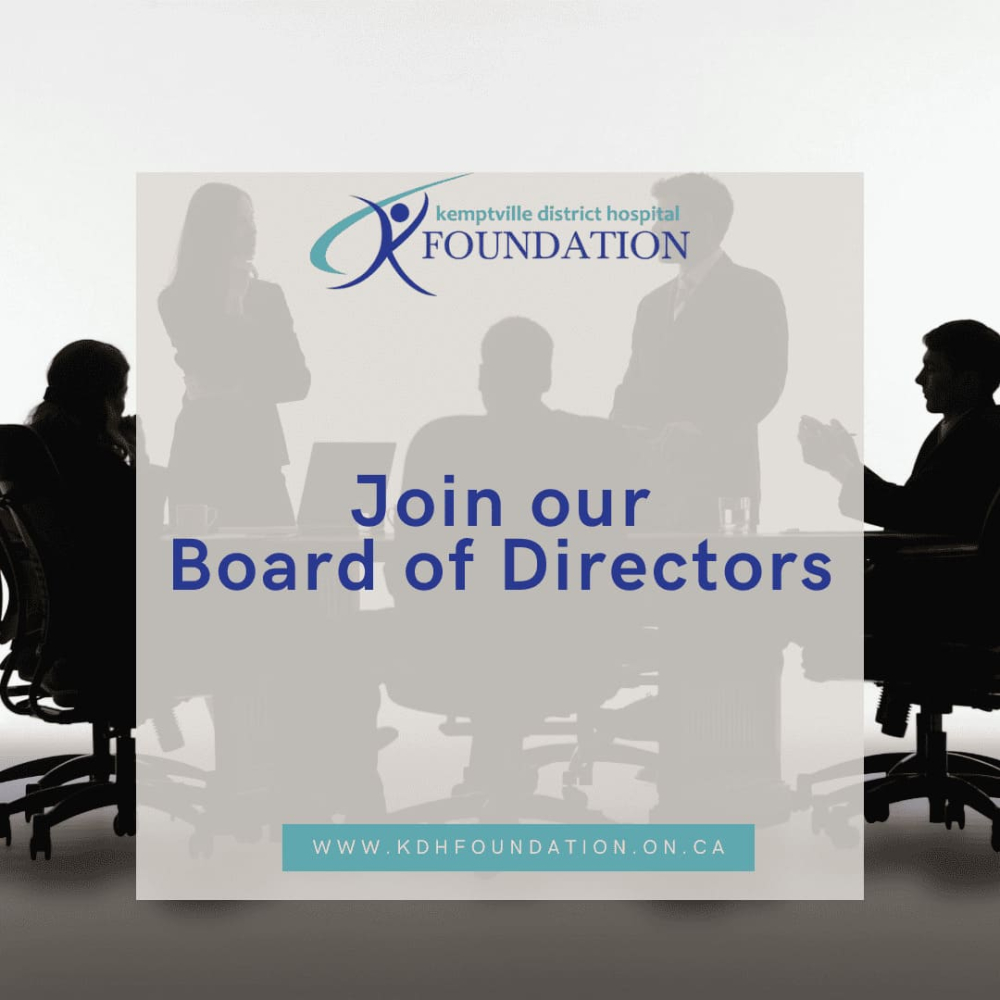Join the Kemptville District Hospital Foundation Board