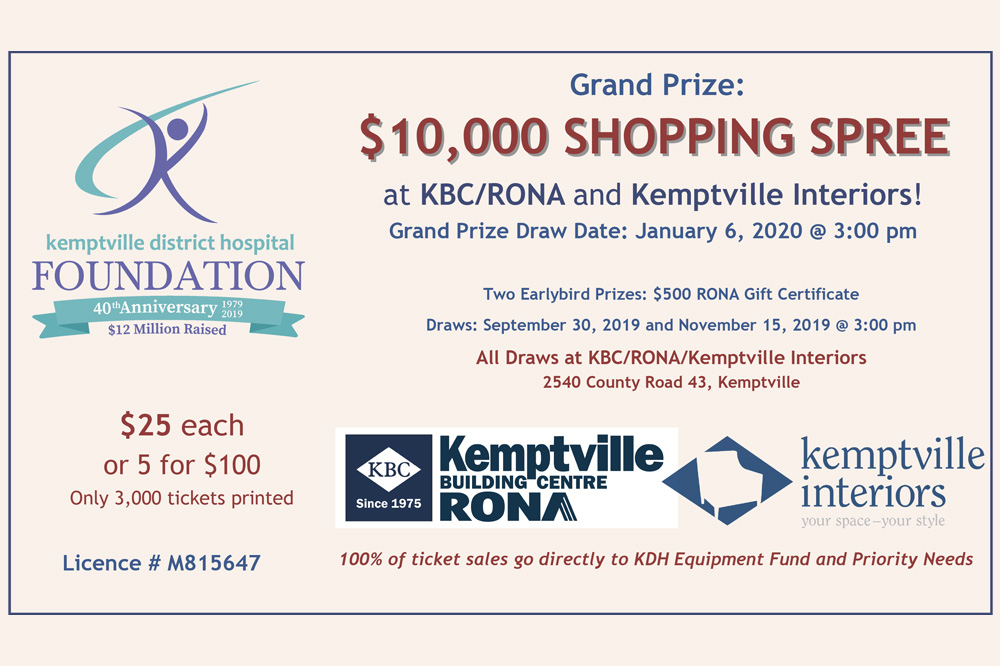 Kemptville District Hospital Foundation Kbc Rona Donates
